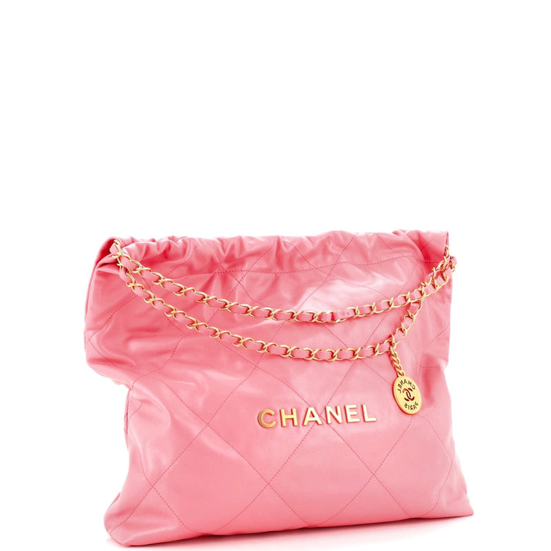 Chanel 22 Chain Hobo Quilted Calfskin