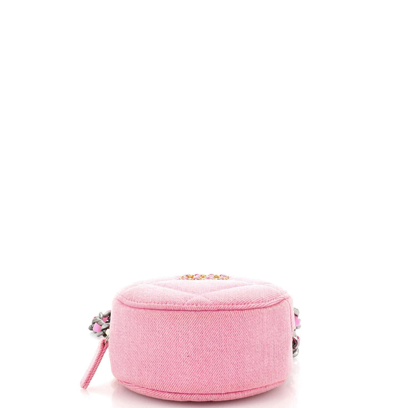 Chanel 19 Round Clutch With Chain