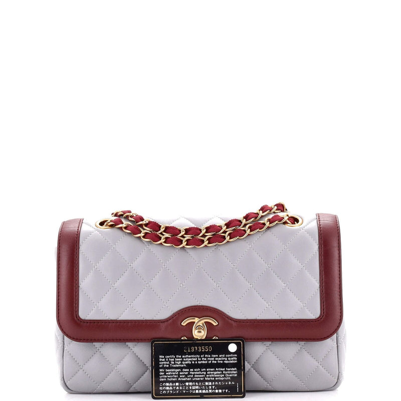 Chanel Two Tone Flap Bag Quilted