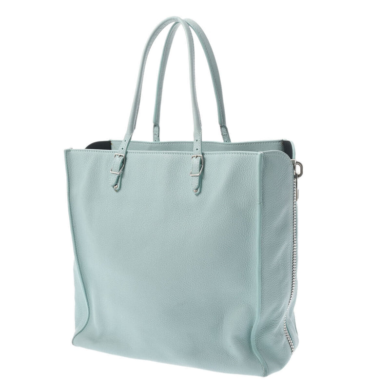 Balenciaga The Paper Tote Mint Hand Bag