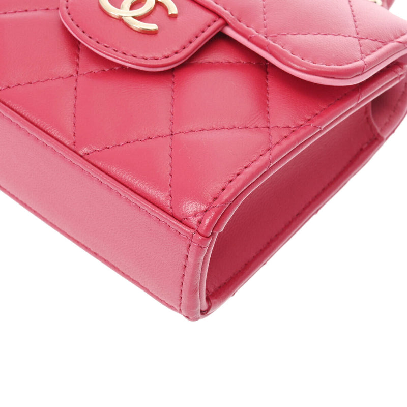 Chanel Matrasse Mini Chain Shoulder Pink