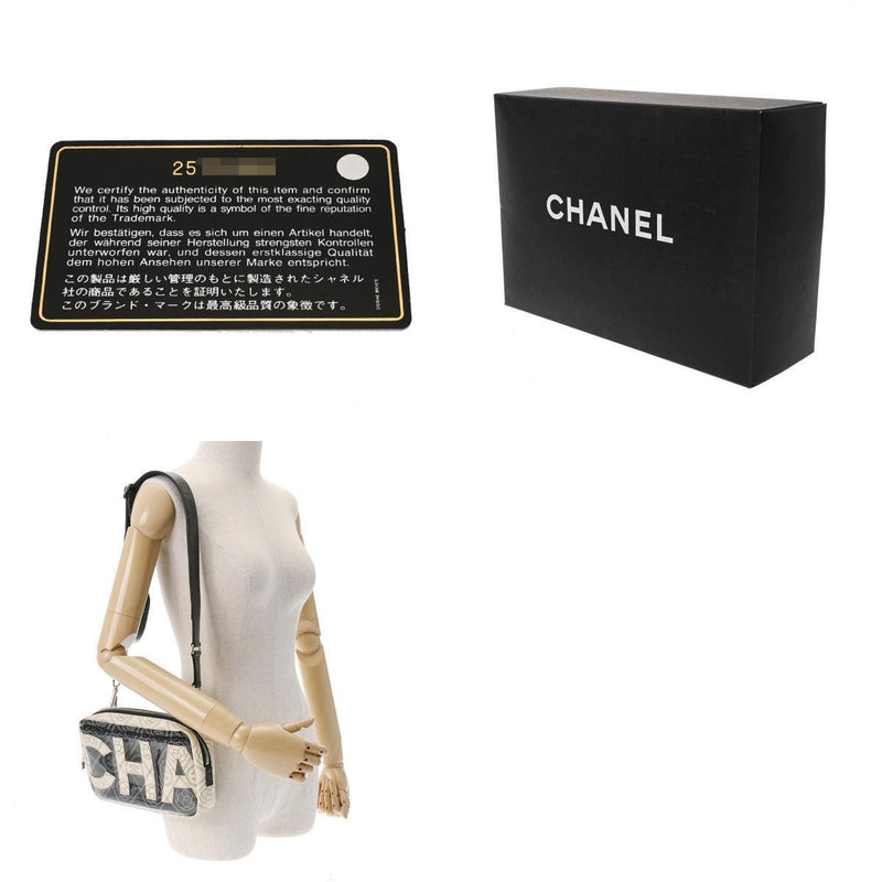 Chanel Logo Camelia Black / White -