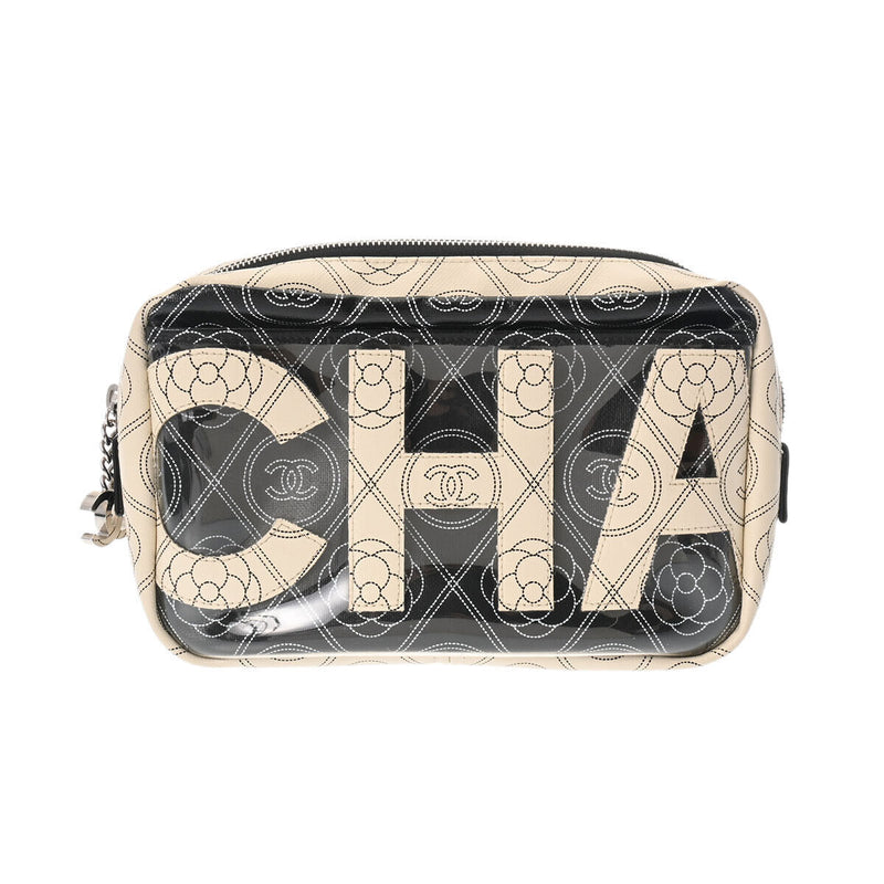 Chanel Logo Camelia Black / White -