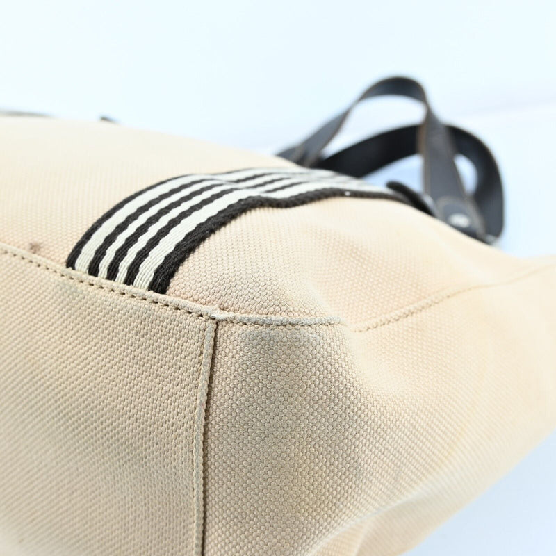 Burberry Hand Bag Canvas Leather