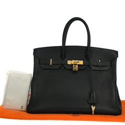 Hermes Birkin 35 Hand Bag Taurillon