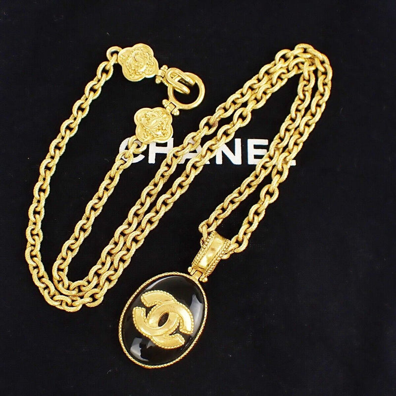 Chanel Cc Logo Long Chain Pendant