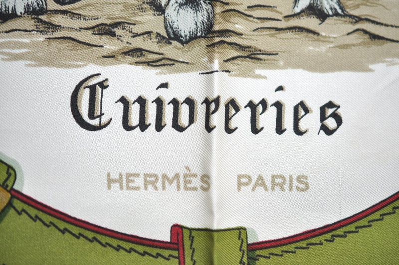 Hermes Carre 90 Scarf 'Cuivreries'