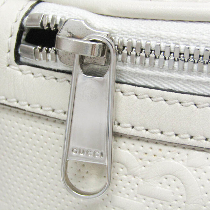 Gucci Gg Embossed Women Men Leather