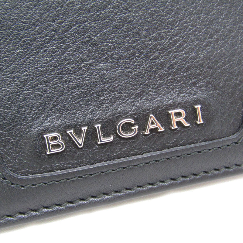 Bvlgari Leather Card Case Black