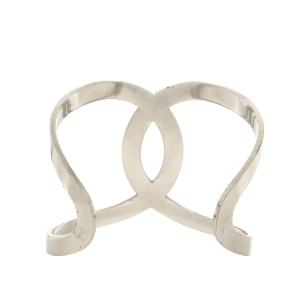 Chanel Cc Cut-Out Cuff Bracelet Metal