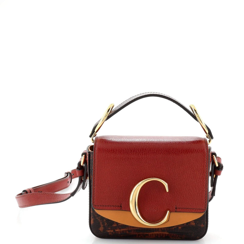 Chloe C Double Carry Bag Leather And