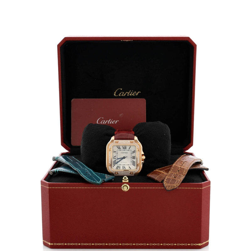 Cartier Santos De Automatic Watch Rose