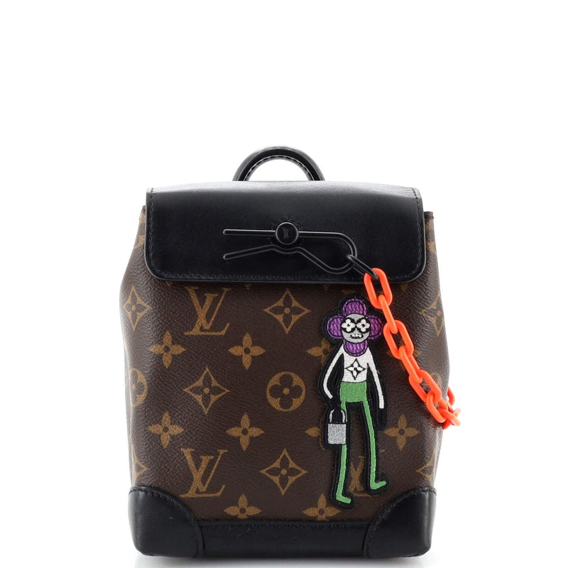 Louis Vuitton Steamer Bag Canvas With Lv