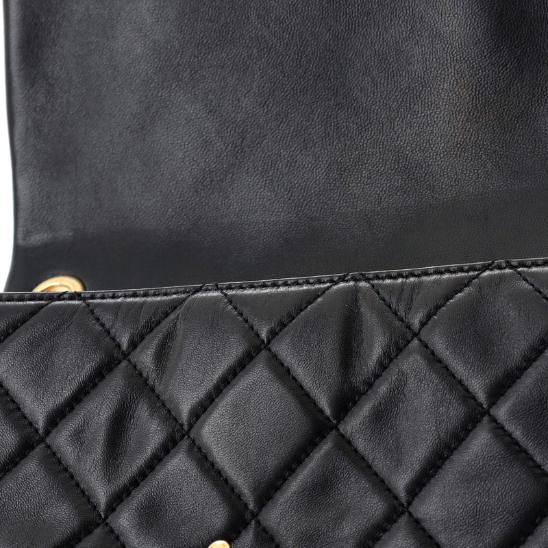 Chanel Resin Pearl Chain Flap Bag
