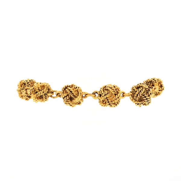 Chanel Vintage Knot Link Chain Bracelet
