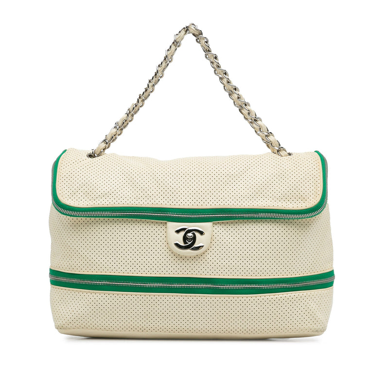 Chanel Perforated Expandable White