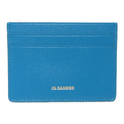 Jil Sander Card Case Holder Leather Blue