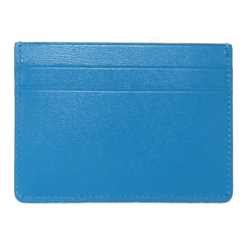 Jil Sander Card Case Holder Leather Blue