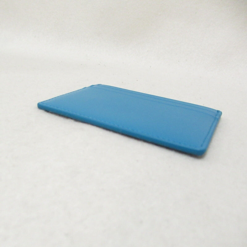 Jil Sander Card Case Holder Leather Blue