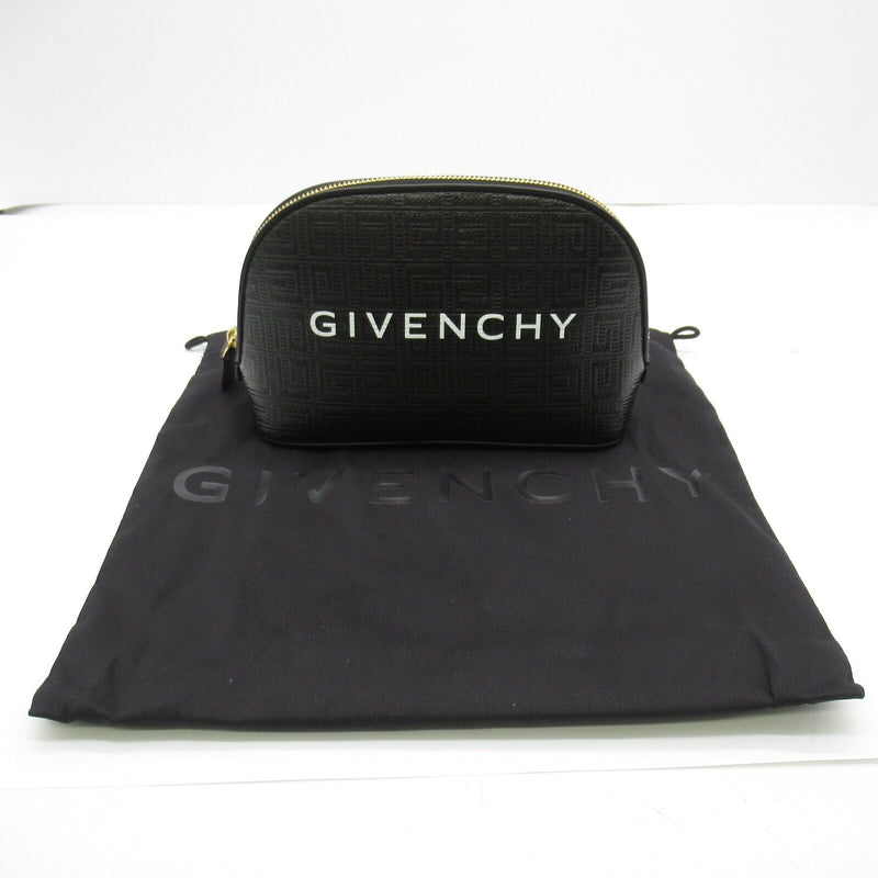 Givenchy Pouch Zip Purse Leather Black