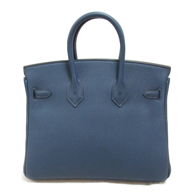 Hermes Birkin 25 Blue De Presse Handbag