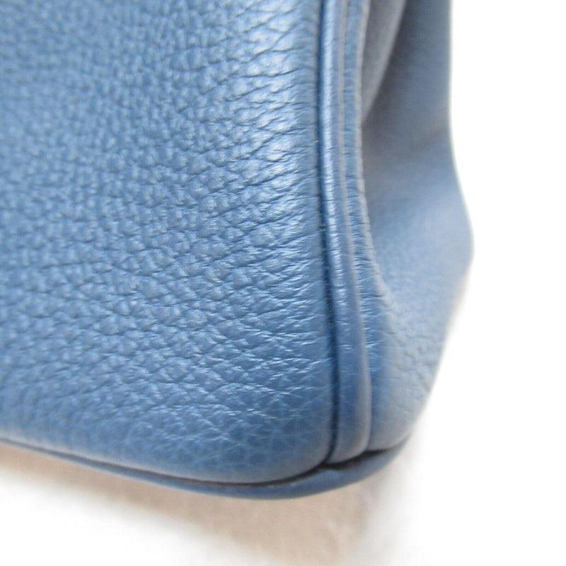 Hermes Birkin 25 Blue De Presse Handbag