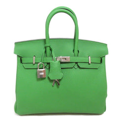 Hermes Birkin 25 Vert Yucca Handbag Togo