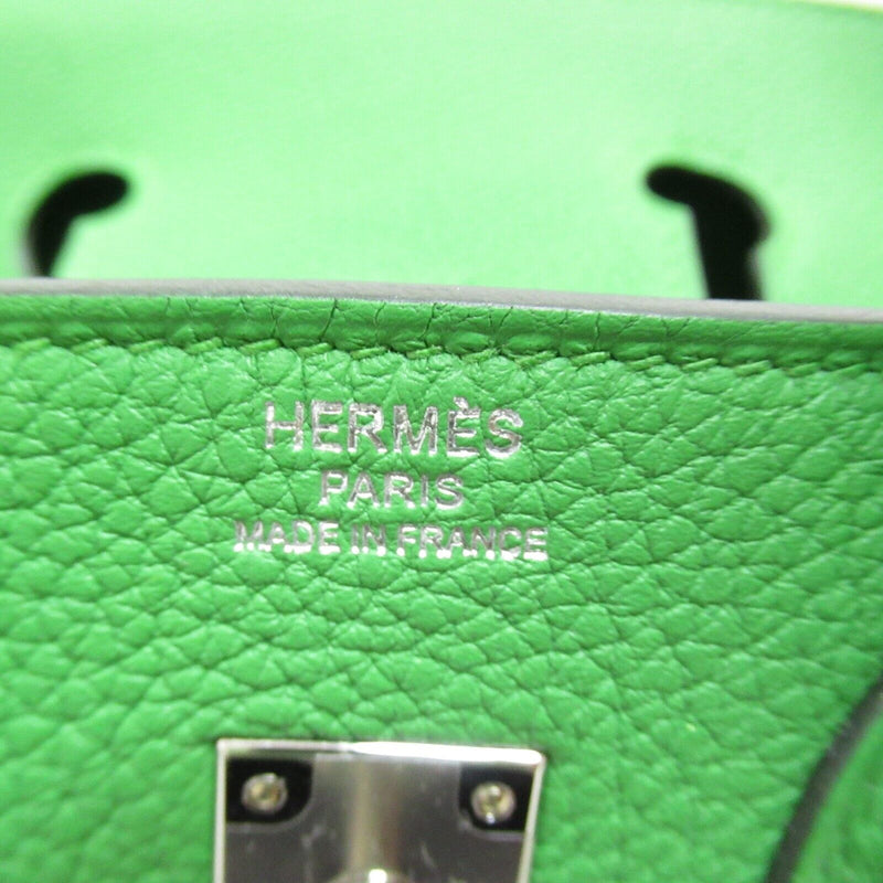 Hermes Birkin 25 Vert Yucca Handbag Togo