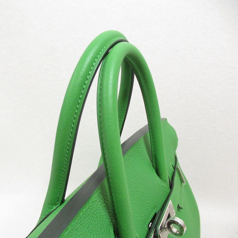 Hermes Birkin 25 Vert Yucca Handbag Togo