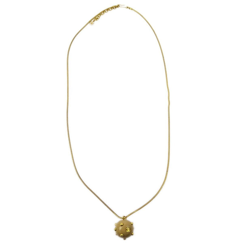 Chanel Ball Pendant Necklace Gold