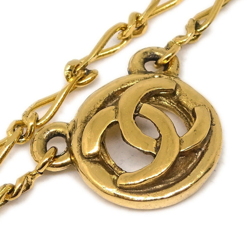 Chanel Medallion Pendant Necklace Gold