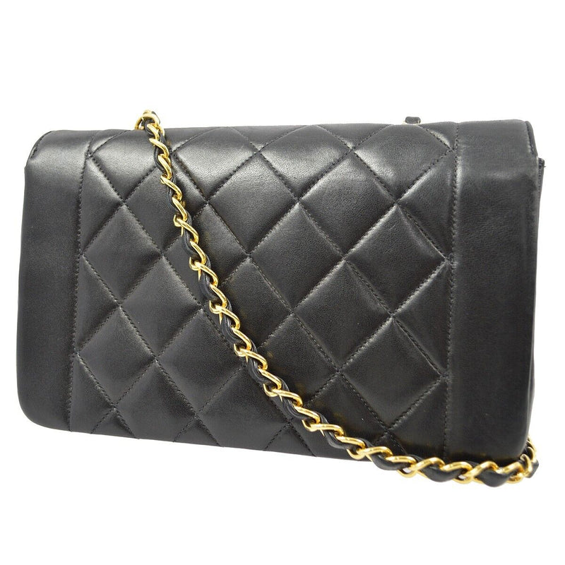 Chanel Black Lambskin Small Diana