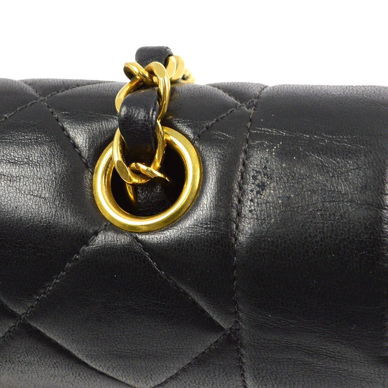 Chanel Black Lambskin Small Diana