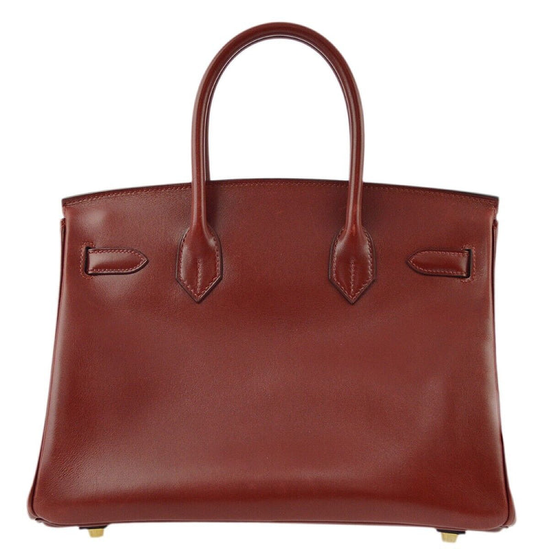 Hermes Rouge H Box Calf Birkin 30