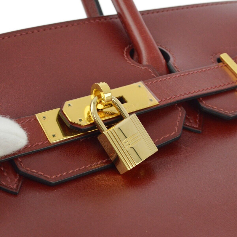 Hermes Rouge H Box Calf Birkin 30