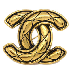 Chanel Cc Brooch Pin Gold