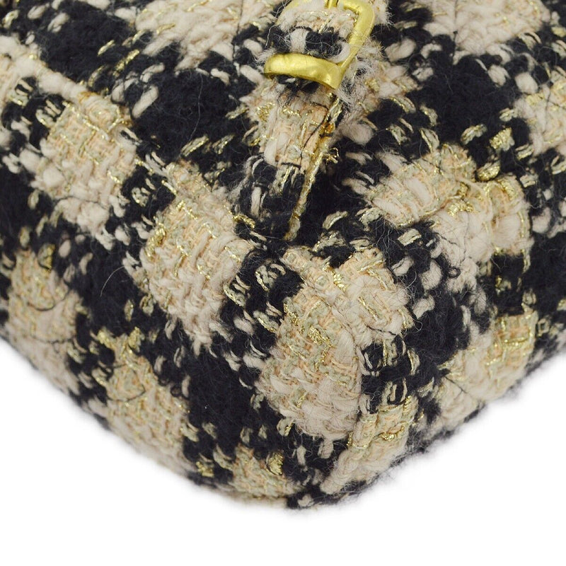 Chanel Beige Black Tweed Duma Backpack