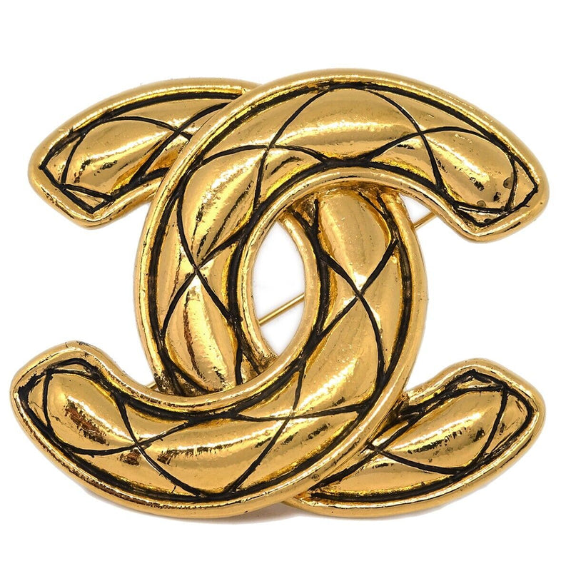 Chanel Cc Brooch Pin Gold