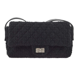 Chanel Black Tweed Mademoiselle Lock