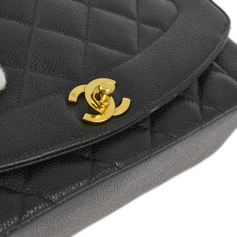 Chanel Black Caviar Medium Diana