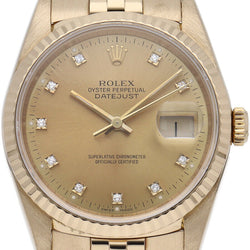 Rolex Datejust Men's Watch 10P Diamond