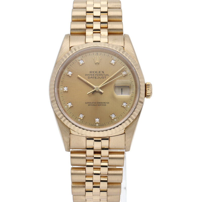 Rolex Datejust Men's Watch 10P Diamond