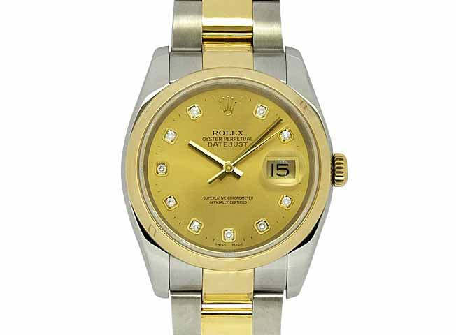 Rolex Datejust Ss/K18Yg