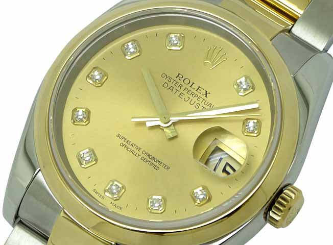 Rolex Datejust Ss/K18Yg