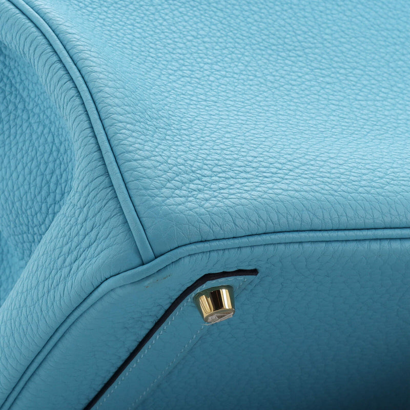 Hermes Birkin Handbag Bleu Du Nord Togo