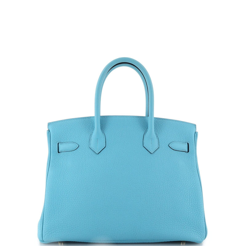 Hermes Birkin Handbag Bleu Du Nord Togo