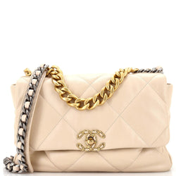 Chanel 19 Flap Bag Quilted Leather Large