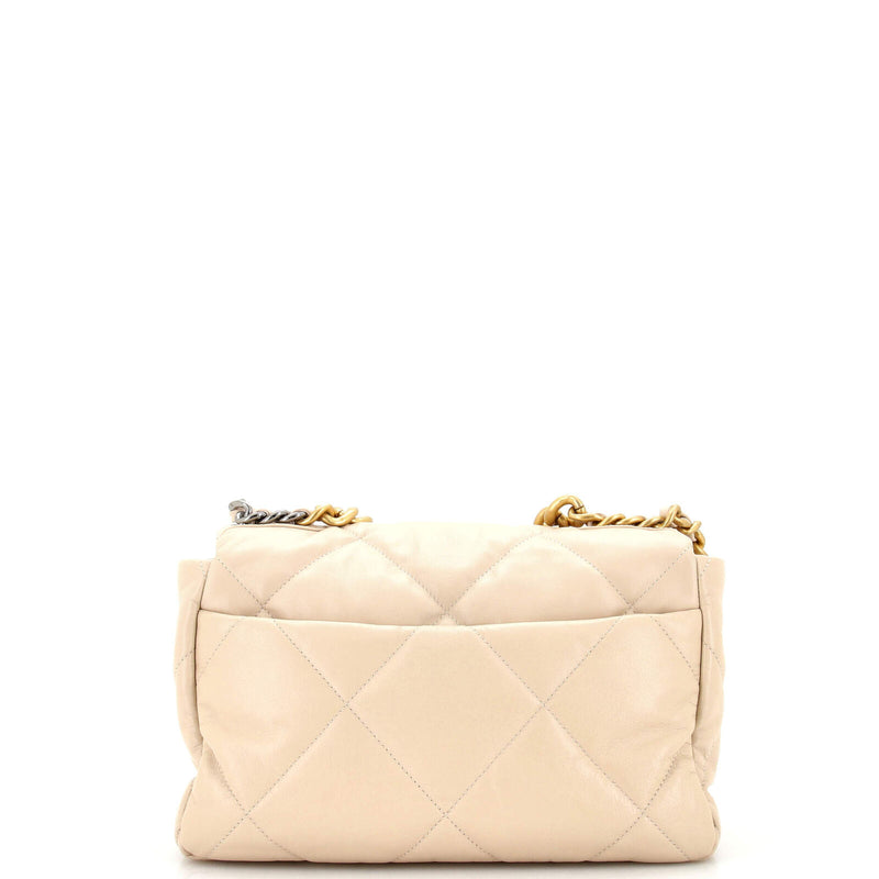 Chanel 19 Flap Bag Quilted Leather Large