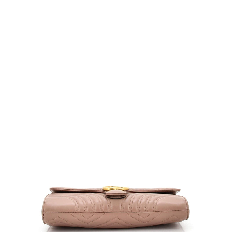 Gucci Gg Marmont Flap Clutch Matelasse