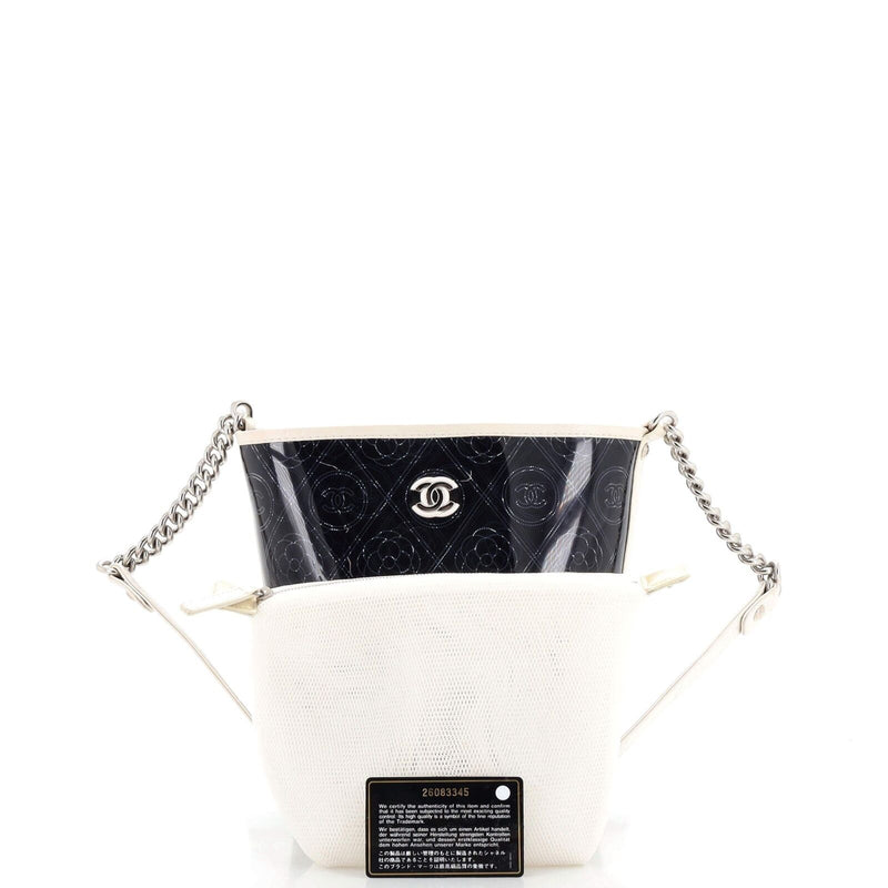 Chanel Camellia Coco Bucket Bag Printed